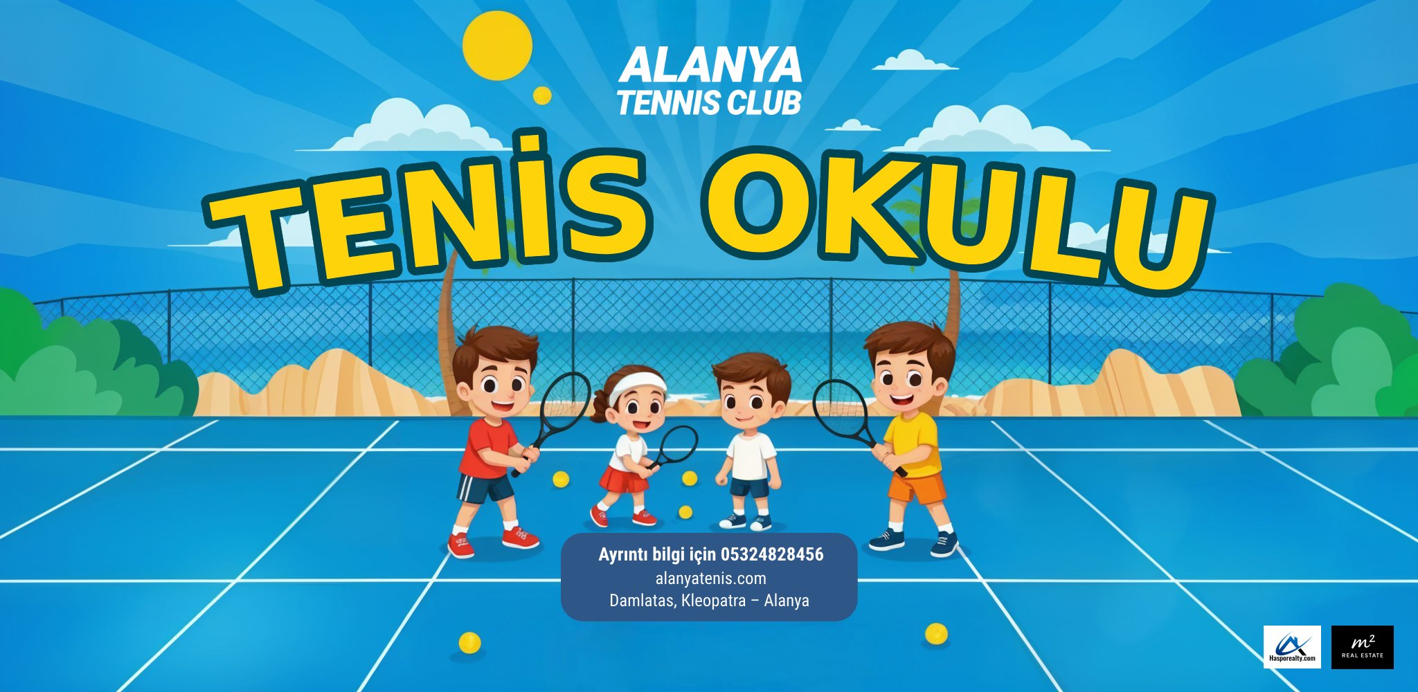 Alanya tennis banner